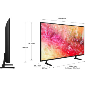 Téléviseur Samsung 50" Crystal DU7100 UHD 4K Serie 7 D + Récepteur intégré (UE50DU7100UXTK)