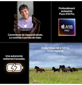 iPhone 16 Pro Max 256 Go | Couleur Titane blanc (MYWW3ZD/A)