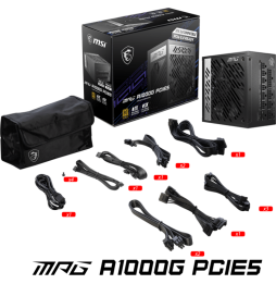 Bloc alimentation MSI MPG A1000G PCIE 5 (306-7ZP7C11-CE0)