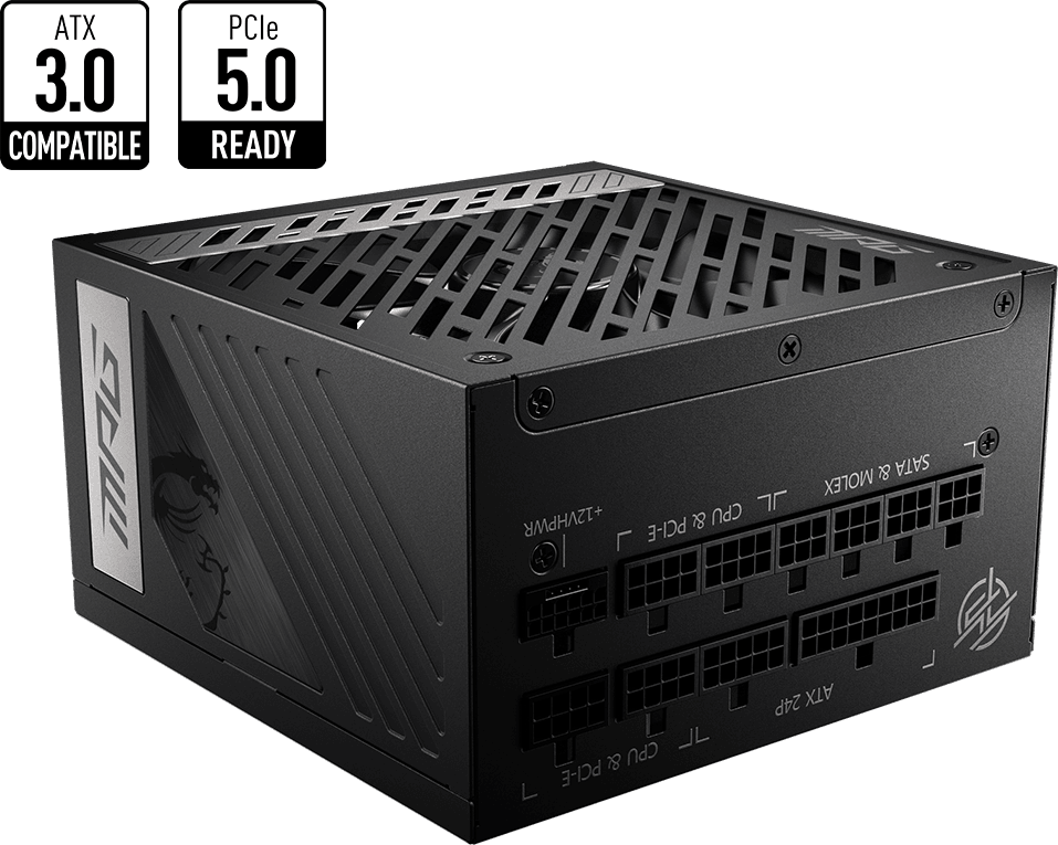 Bloc alimentation MSI MPG A1000G PCIE 5 1000W (306-7ZP7C11-CE0) — image 2