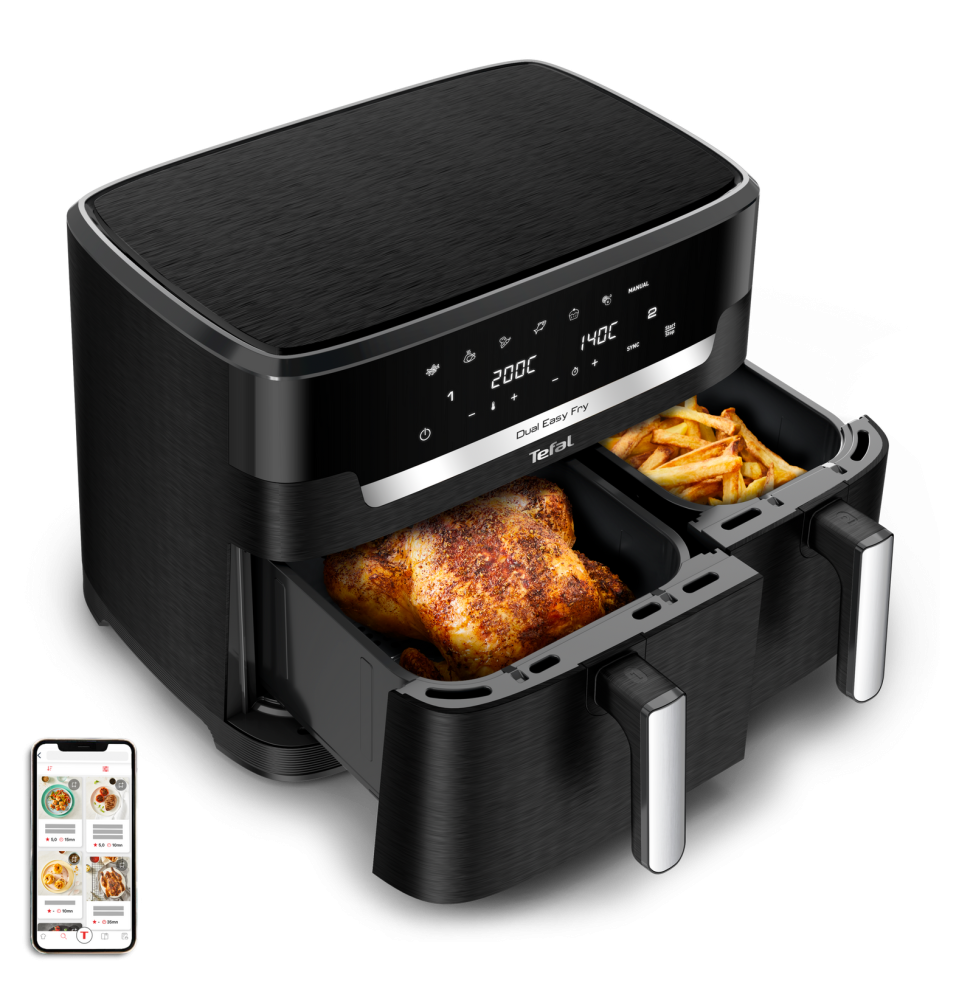 Air fryer Tefal Dual Easy Fry XXL