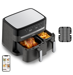 Tefal Air fryer Dual Easy Fry & Grill Air fryer 8.3 L / 2.2kg Gris Charbon