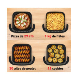 Airfryer Tefal Easy Fry XL Surface, grande surface de cuisson, 4L