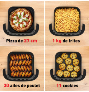 Airfryer Tefal Easy Fry XL Surface, grande surface de cuisson, 4L