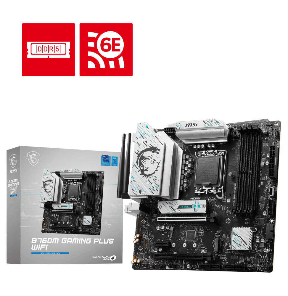 Carte Mère MSI B760M Gaming Plus WIFI (911-7D99-051)