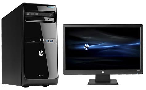 Ordinateur de bureau HP Pro 3500 MT + Ecran 20" (D5S75EA)