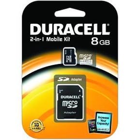 Carte mémoire Classe 4 Duracell flash microSD avec SD Adapter - 4, 8, 16 et 32 GB — image 3