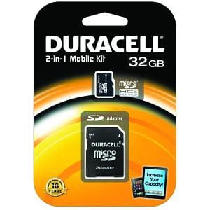 Carte mémoire Classe 4 Duracell flash microSD avec SD Adapter - 4, 8, 16 et 32 GB — image 4