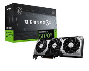 Carte Graphique MSI GeForce® RTX 5070 Ti 16G VENTUS 3X OC (912-V531-083)