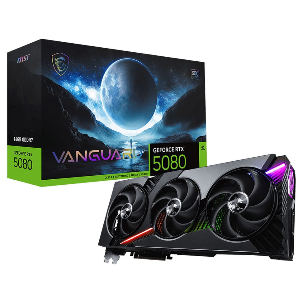 MSI GeForce RTX 5080 16G VANGUARD SOC — image 1