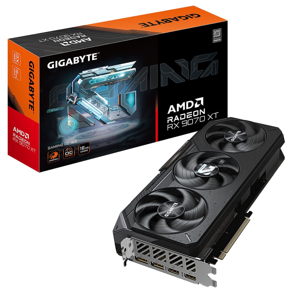 Carte graphique Gigabyte Radeon RX 9070 XT GAMING OC 16G — image 1