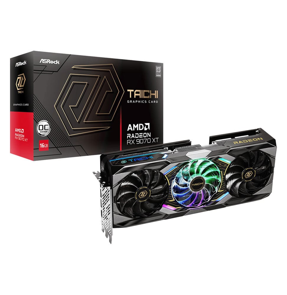 Carte graphique ASRock AMD Radeon RX 9070 XT Taichi 16GB