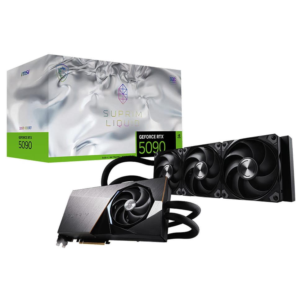 Carte graphique MSI GeForce RTX 5090 32G SUPRIM LIQUID SOC — image 1
