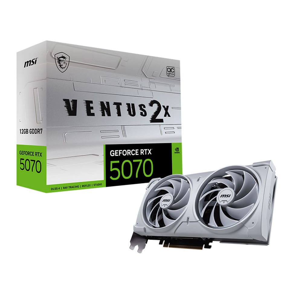 Carte graphique MSI GeForce RTX 5070 12G VENTUS 2X OC White (EXCLUSIVITE WEB) — image 1