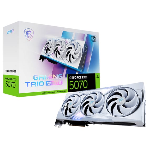 Carte graphique MSI GeForce RTX 5070 12G GAMING TRIO OC WHITE
