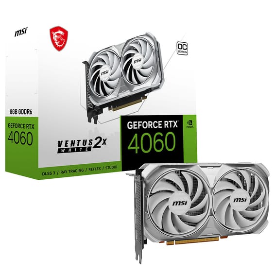 Carte graphique MSI GeForce RTX 4060 VENTUS 2X WHITE 8G OC