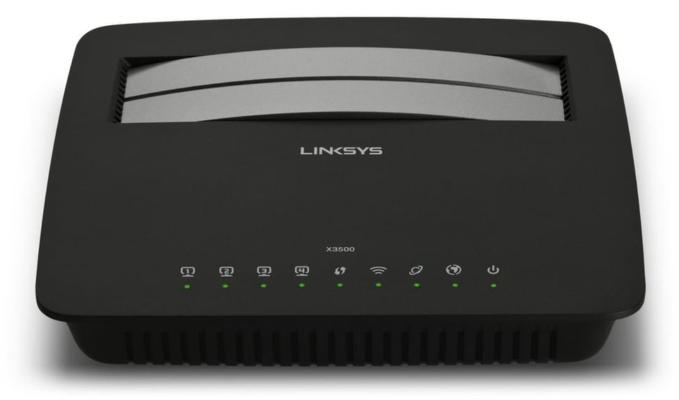 Linksys routeur X3500 Linksys N750 sans-fil double bande avec modem ADSL2+ et USB