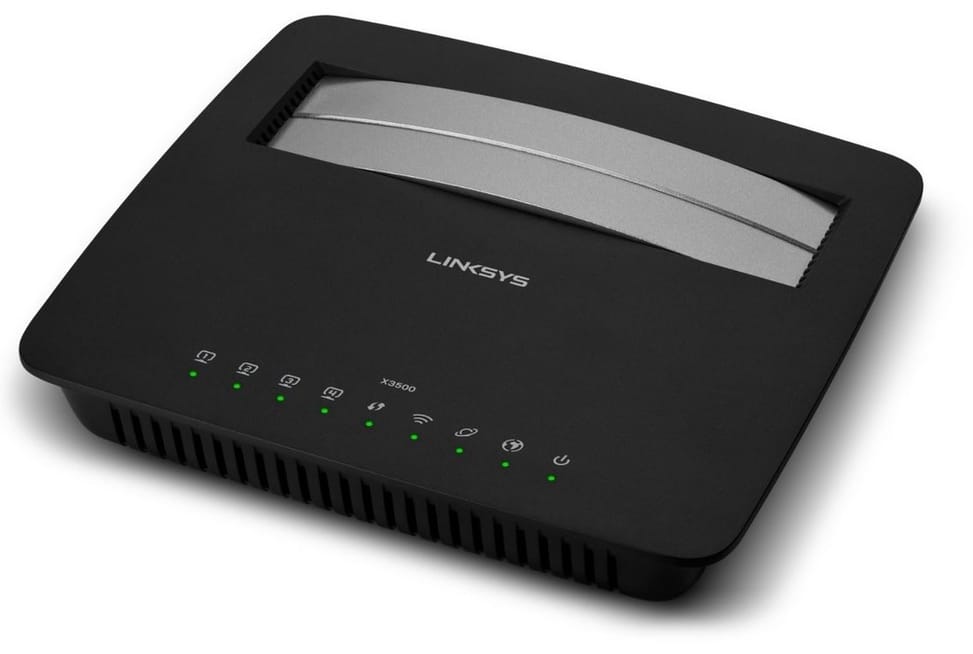 Linksys routeur X3500 Linksys N750 sans-fil double bande avec modem ADSL2+ et USB