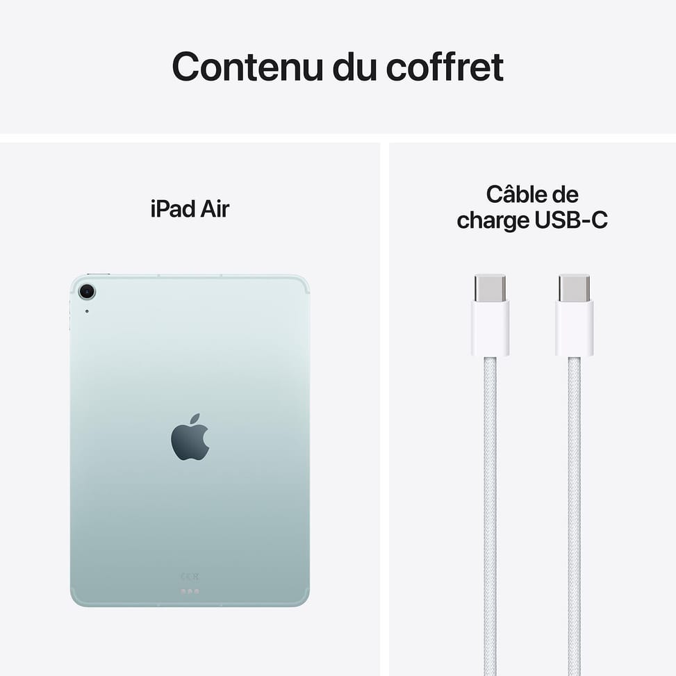 Apple iPad Air M3 11 pouces (2025) Wi-Fi + Cellular 512 Go Blue — image 5