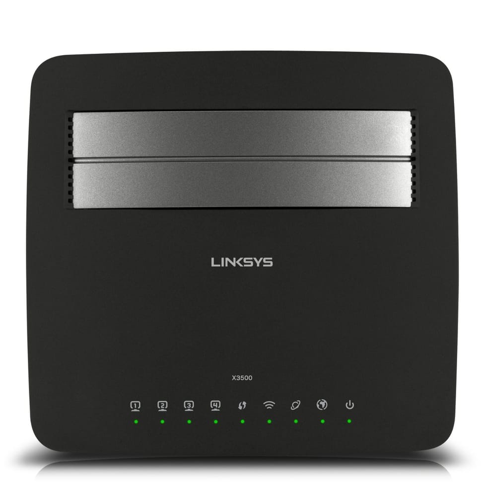 Linksys routeur X3500 Linksys N750 sans-fil double bande avec modem ADSL2+ et USB