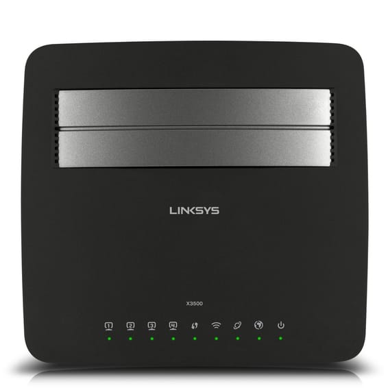 Routeur Modem Linksys X3500 sans-fil N750 double bande avec modem ADSL2+ et USB
