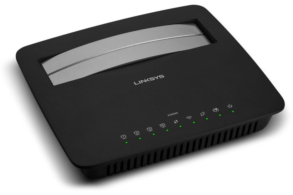Linksys routeur X3500 Linksys N750 sans-fil double bande avec modem ADSL2+ et USB