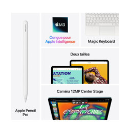 Tablette Apple iPad Air M3 11 pouces (2025) Wi-Fi 128 Go Bleu