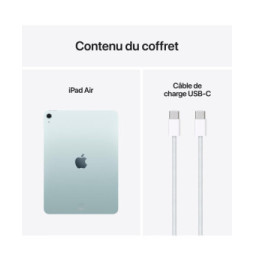 Tablette Apple iPad Air M3 11 pouces (2025) Wi-Fi 128 Go Bleu