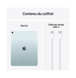 Tablette Apple iPad Air M2 13 pouces (2024) Wi-Fi 256 Go Bleu
