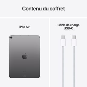 Tablette Apple iPad Air M2 11 pouces (2024) Wi-Fi + Cellular 128 Go Gris Sidéral — image 4