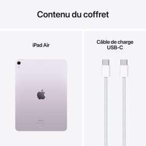 Tablette Apple iPad Air M2 11 pouces (2024) Wi-Fi 128 Go Mauve — image 4
