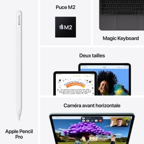Tablette Apple iPad Air M2 11 pouces (2024) Wi-Fi 128 Go Lumière Stellaire — image 3