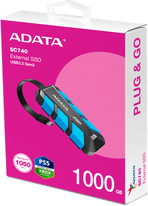 Disque Dur portable SSD ADATA SC740 USB-C - 1To — image 7