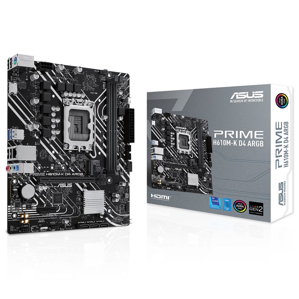 Carte mère ASUS PRIME H610M-K D4 ARGB — image 1