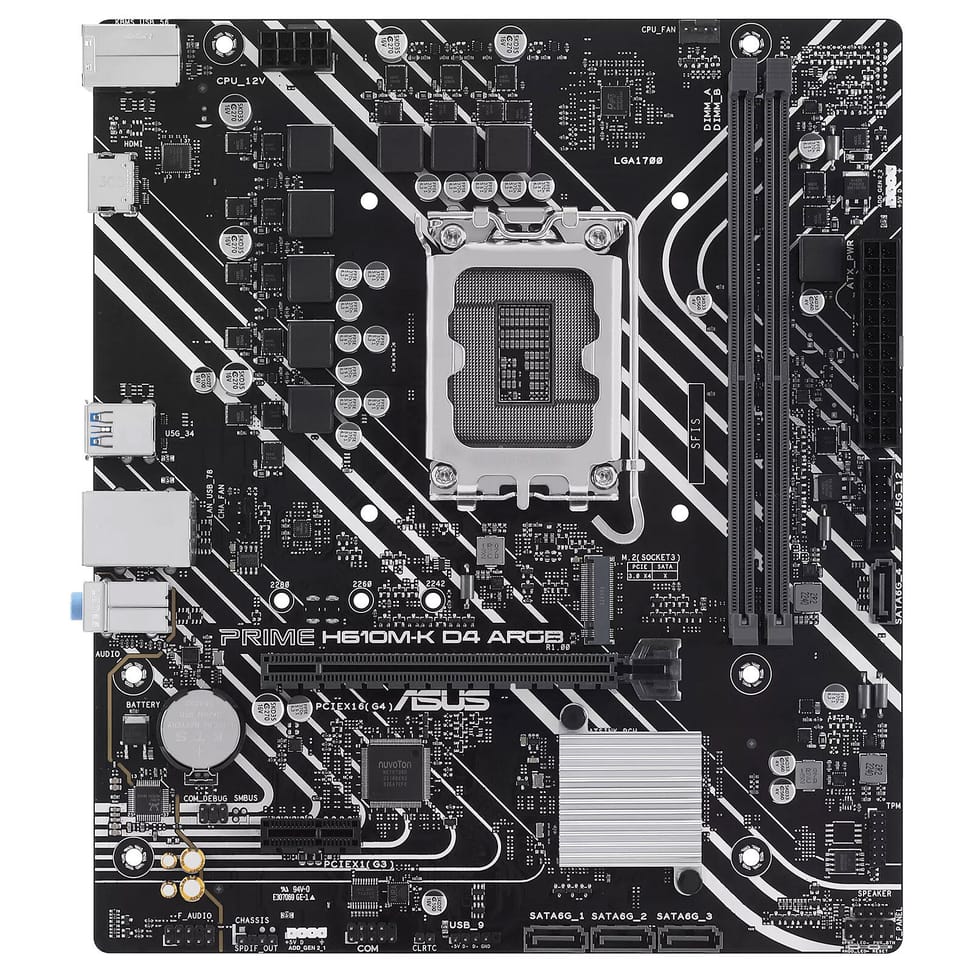 Carte mère ASUS PRIME H610M-K D4 ARGB — image 2
