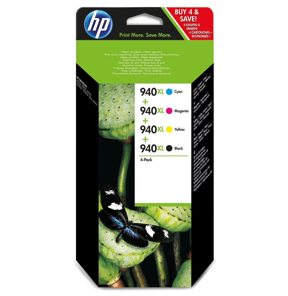 Cartouche D'encre HP 940XL Noire – Haute Capacité, NEUVE, Compatible OfficeJet