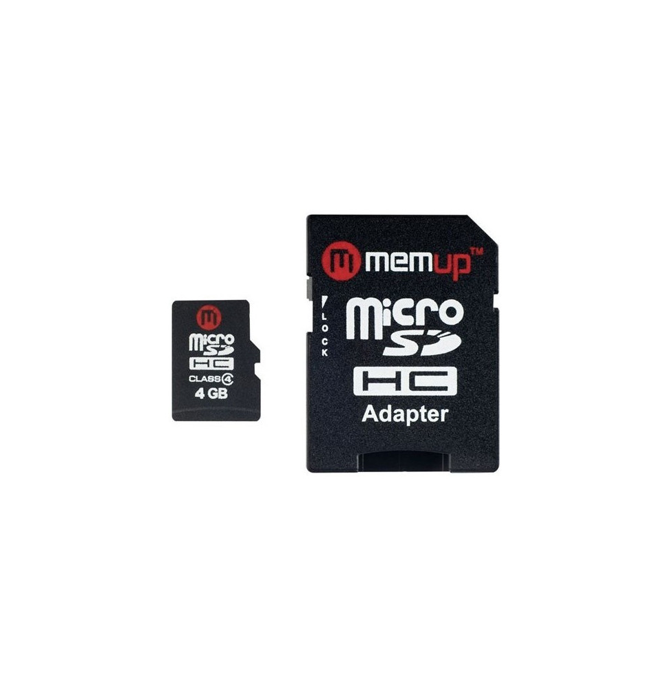 Carte Mémoire Micro-SD 4Go + Adaptateur - Français