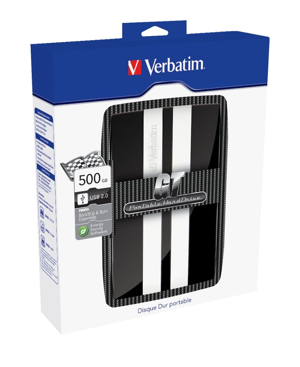 Disque dur portable Verbatim version GT 500 GB