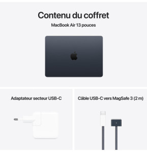 Apple MacBook Air M4 13 pouces (2025) Minuit 16Go/2To (MW133FN/A-2TB-70W)