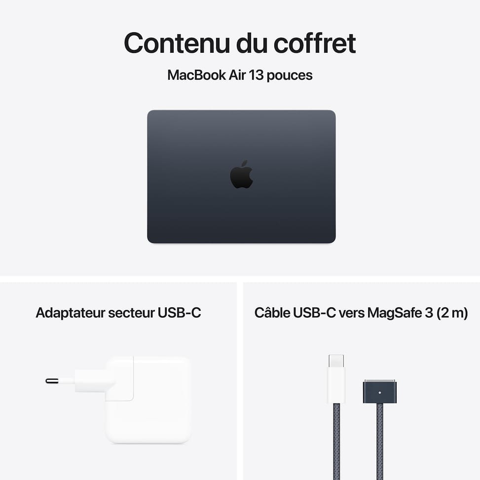 Apple MacBook Air M4 13 pouces (2025) Minuit 16Go/1To (MW133FN/A-1TB) — image 5