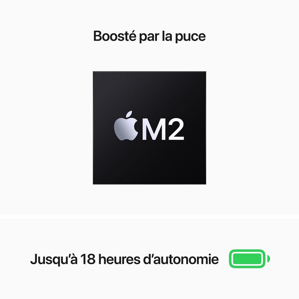 Apple MacBook Air M2 13 pouces (2022) Lumière stellaire 16 Go/256 Go (MC7W4FN/A) — image 4