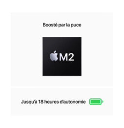 Apple MacBook Air M2 13 pouces (2022) Gris sidéral 16 Go/256 Go (MC7U4FN/A)