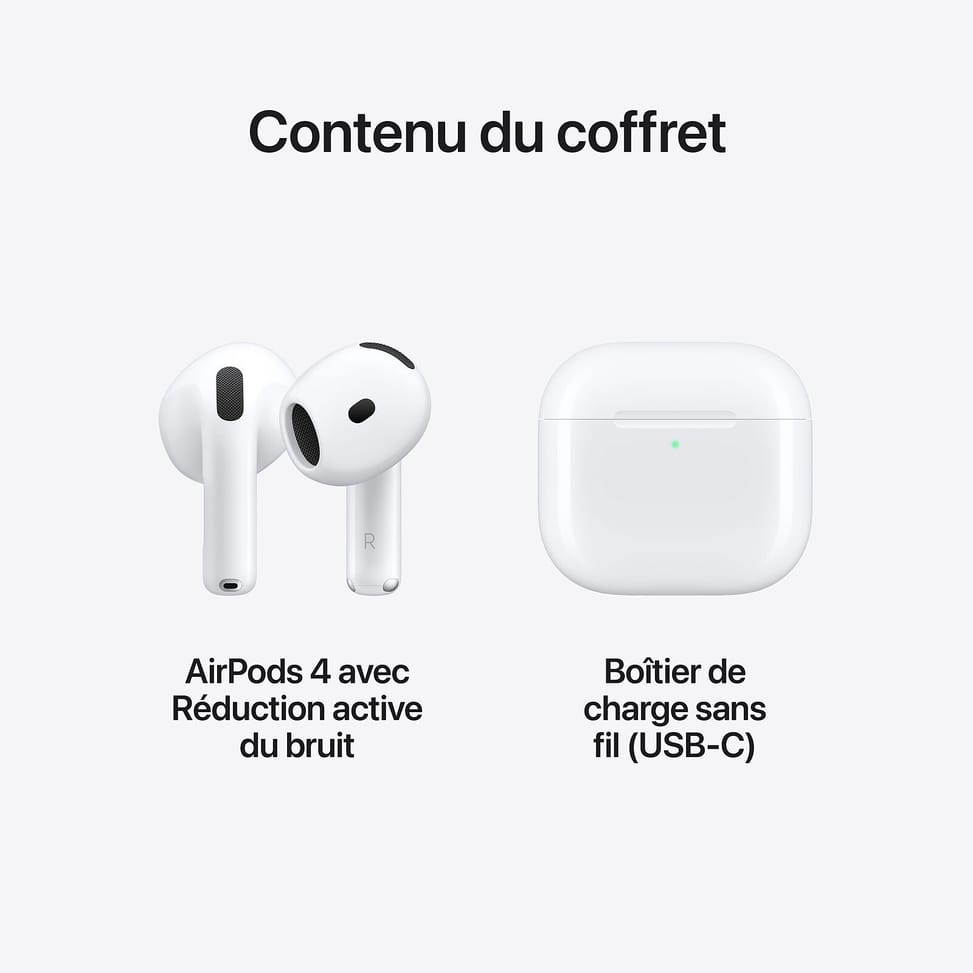 Apple AirPods Apple AirPods 4 avec Réduction active du bruit — image 5