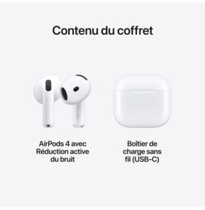 Apple AirPods Apple AirPods 4 avec Réduction active du bruit