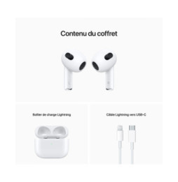 Apple AirPods Apple AirPods 3 - Boîtier charge Lightning