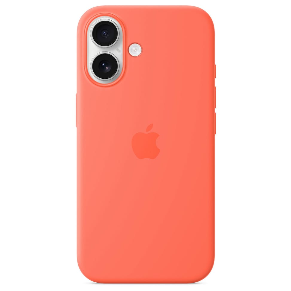 Apple Silicone Case with MagSafe Tangerine Apple iPhone 16 — image 1