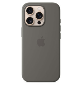 Apple Silicone Case with MagSafe Gris Minéral...