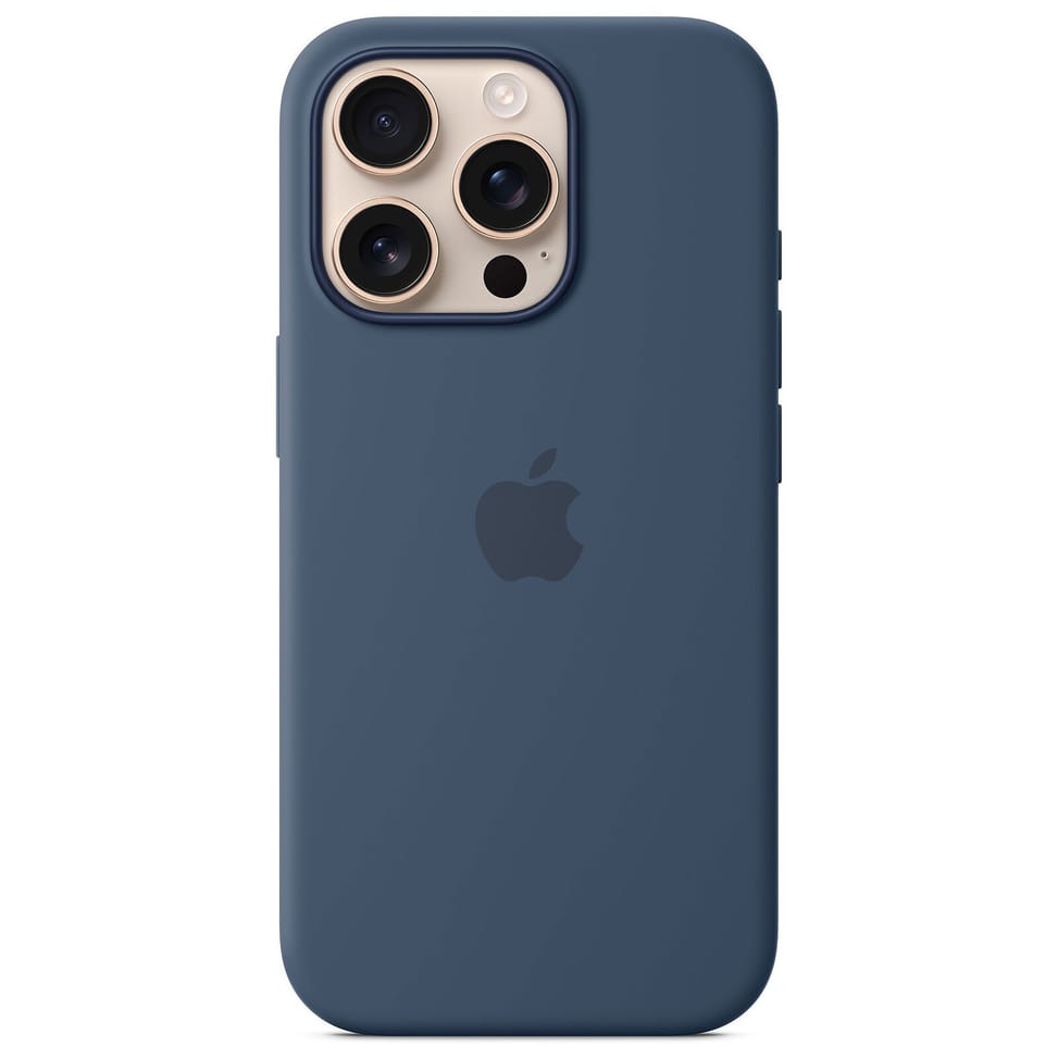 جراب Apple Silicone Case with MagSafe دينيم لـ Apple iPhone 16 Pro — صورة 1