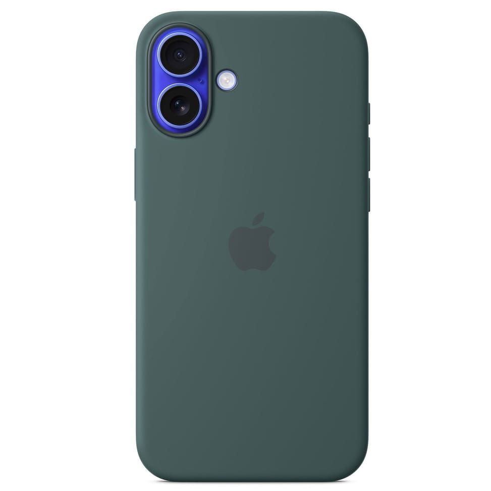 جراب Apple Silicone Case with MagSafe أخضر بحيري لـ Apple iPhone 16 Plus — صورة 1