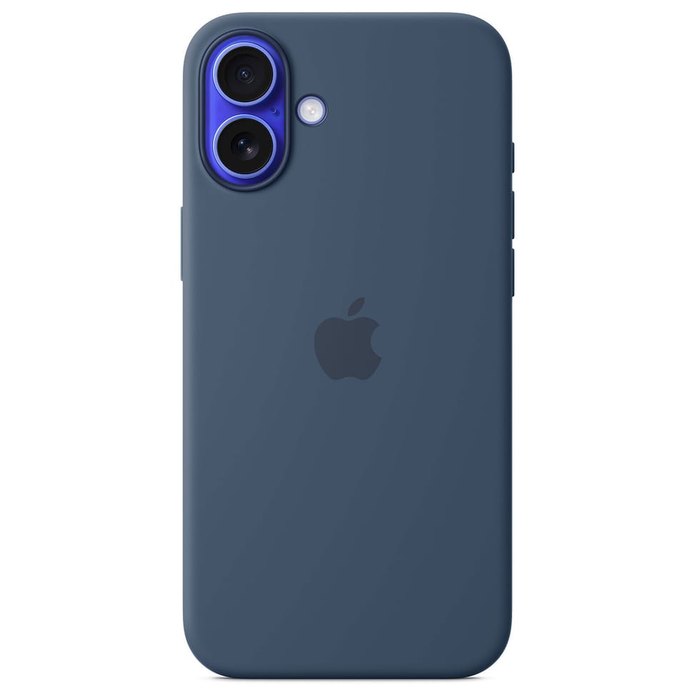 جراب Apple Silicone Case with MagSafe دينيم لـ Apple iPhone 16 Plus — صورة 1